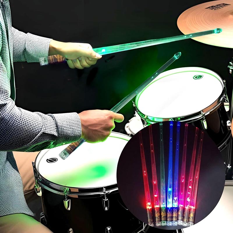 楽天市場】光るドラムスティック LED 充電式 ライトアップドラム 