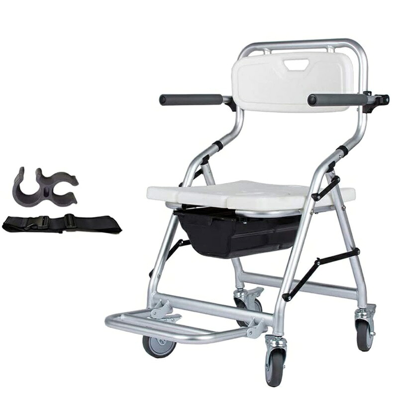 車いす、シャワーチェアトイレ湯ぶねポータブルベッドサイドローリング便座腰掛け、折りたたみシャワー車いす、耐久性のある室内用便器腰掛け、雨合羽二階建てバス腰掛け、老いらく者用
