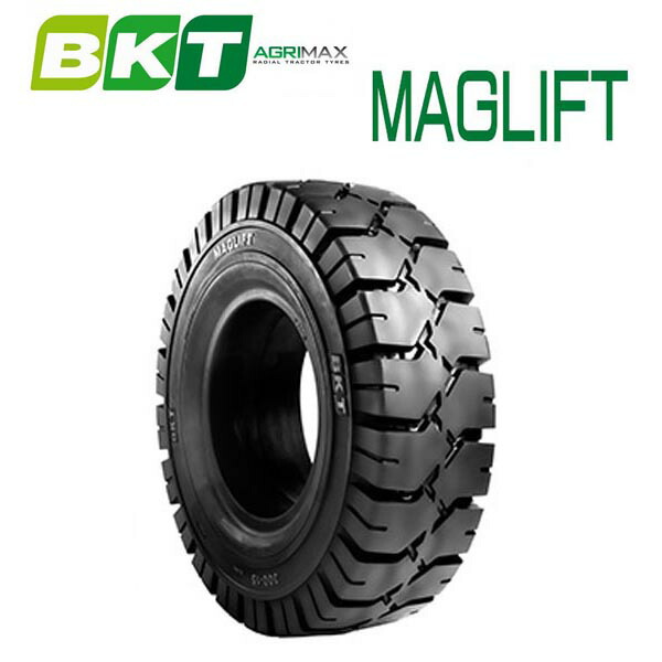 おトク】 フォークリフト用タイヤ BKT MAGLIFT Tire ノーパンク 1本 車用品