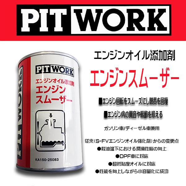 楽天市場 Pit Work 日産部品 エンジンオイル添加剤 エンジンスムーザー ガソリン ディーゼル車兼用 旧品名 S Fvエンジンオイル 強化剤 Ka150 250ケミカル 6degrees Online