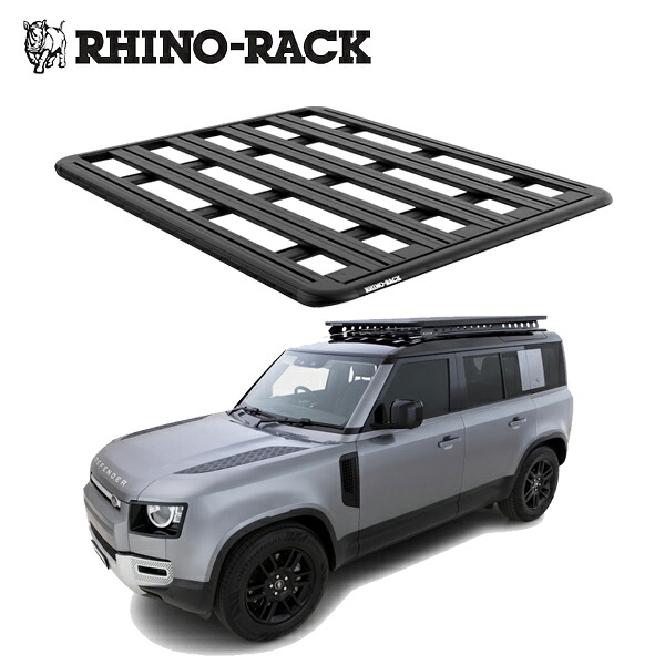 ランドローバー ディフェンダー 110 LANDROVER DEFENDER 110 L663 RHINORACK （ライノラック）PIONEER 6 PLATFORM (1900MM x 1240MM) WITH バックボーンシステム JC-01693 ルーフキャリア アウトドア キャンプ｜6DEGREES-ONLINE 159,400円