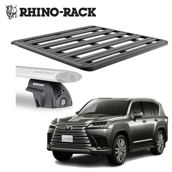 LEXUS レクサス LX RX RHINORACK （ライノラック）PIONEER 6 PLATFORM (1500MM x 1380MM) WITH SX LEGS 取り付けキット JC-01750 ルーフキャリア アウトドア キャンプ