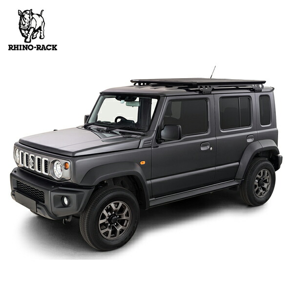 スズキ ジムニー ノマド JC74W 5ドア 4WD用 RHINO RACK （ライノラック）JIMNY OVERLANDING KIT オーバーランディングキット オールインワン プラットフォーム 取り付けセット ROLS1 キャリアラック アウトドア キャンプ｜6DEGREES-ONLINE