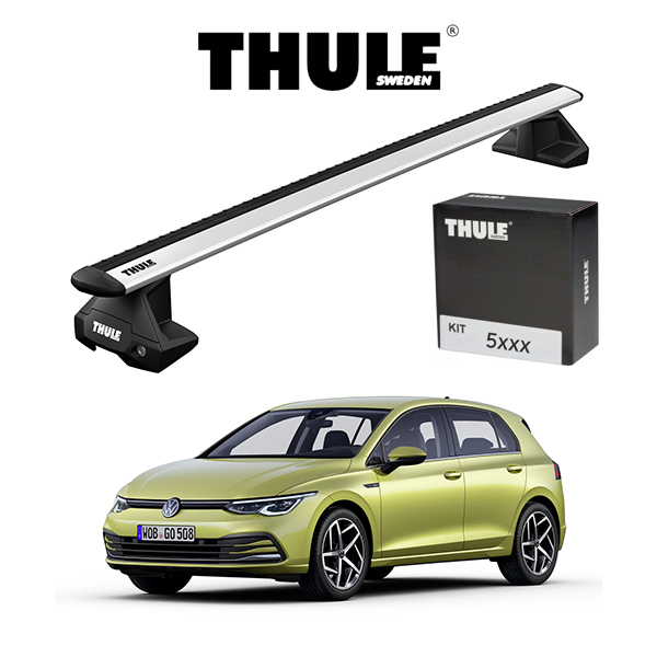 先行販売 フォルクスワーゲン ゴルフ8 Vw Golf8 ルーフラック 車種別セット Thule Base Carriers スーリーベースキャリア ウイングバーevo キャリアラック Thule正規販売店 長さのある積載物はリアゲートに接触する可 Bankingprep Com