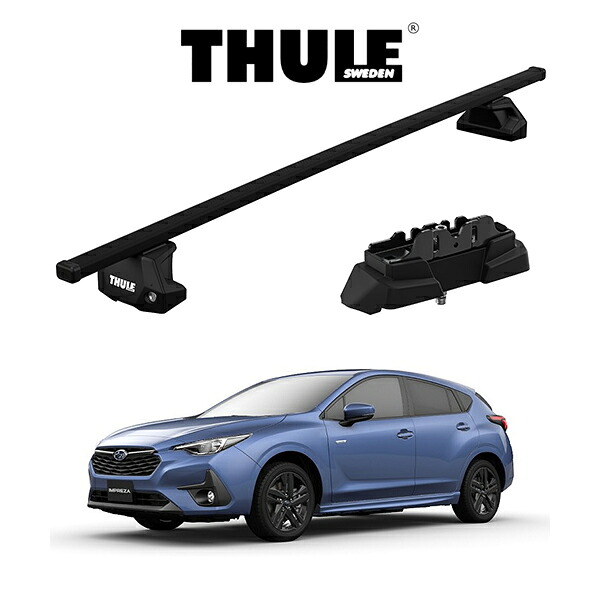 SUBARU スバル IMPREZA インプレッサ GU# スクエアバー ルーフラック 『車種別セット』THULE Base carriers （スーリーベースキャリア） キャリアラック パーツ