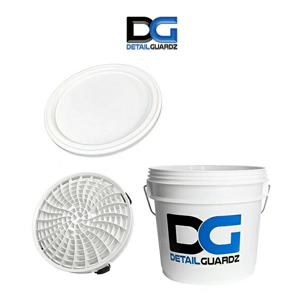 Detail Guardz ディテール ガーズ Dirt Lock ダートロック ホワイト オリジナルバケツ 14l バケツ フタ 3点セット 特許取得済み 91 以上節約