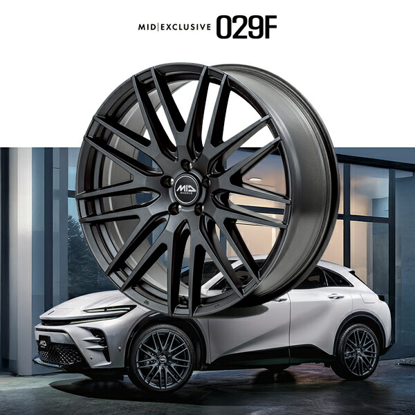CROWN SPORT クラウン スポーツ 『ホイール4本セット』 MID EXCLUSIVE 029F 21x8J +40 5H 114.3 セミグロスガンメタ(SGG) RAYS マルカ