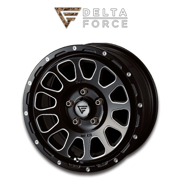 ミツビシ MITSUBISHI デリカD:5 DELICA D:5 2019- 後期 『ホイール4本セット』 DELTA FORCE OVAL デルタフォース オーバル 16 x 7.0J 5/114.3 +35 ブラックマシニング