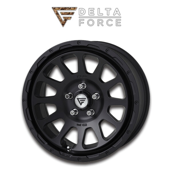 ジープ JEEP ラングラー WRANGLER 『ホイール4本セット』 DELTA FORCE OVAL デルタフォース オーバル 17x8.0J 5/127 +40 マットブラック|6DEGREES-ONLINE
