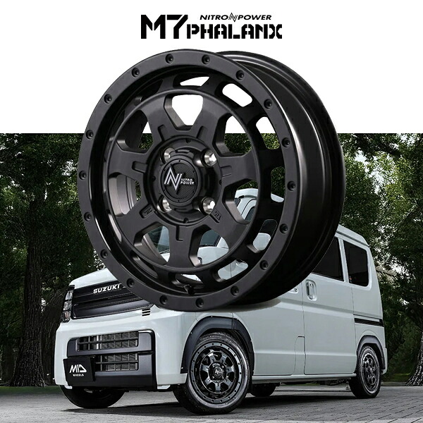 ランドクルーザー250 LAND CRUISER 250 『ホイール4本セット』 NITRO POWER M7 PHALANX 18x8.0J ET55 6H139 バレルブラック(BBK) MID マルカ｜6DEGREES-ONLINE