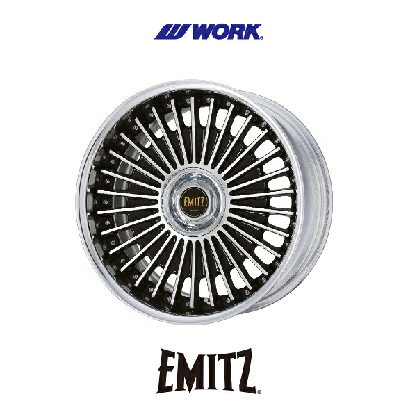 トヨタ TOYOTA プリウス PRIUS 60系【送料無料・4本セット】 WORK ワーク EMITZ イミッツ 20x8.0J +47 5H114.3 ブラックカットクリア (BP)