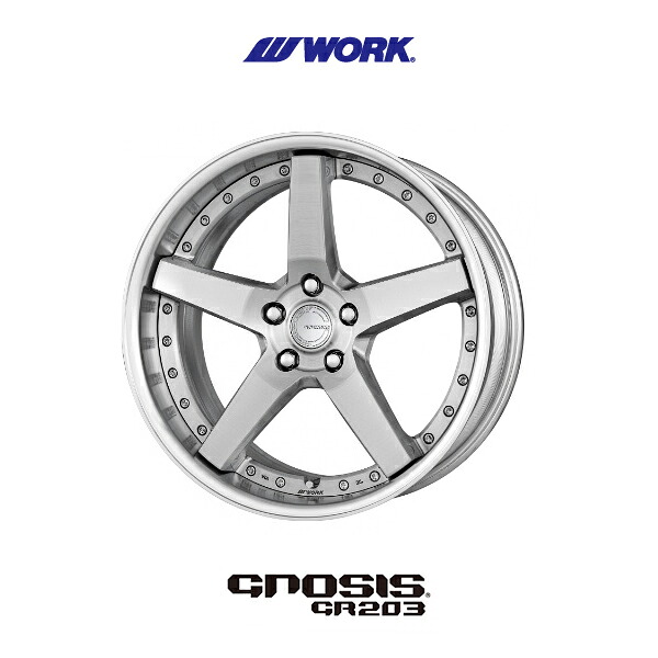 トヨタ TOYOTA プリウス PRIUS 60系【送料無料・4本セット】 WORK ワーク GNOSIS GR203 グノーシス・ジーアール203 20x8.0J +46 5H114.3 ブラッシュド (BRU)|6DEGREES-ONLINE