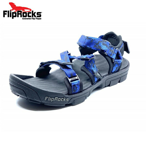 FlipRocks（フリップロックス） アルティメットサンダル ブルーカモ 25cm～30cm アウトドアサンダル スポーツサンダル トレッキングシューズ