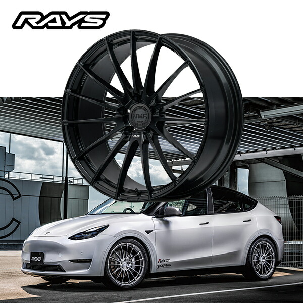 テスラ モデルY Tesla Model Y【送料無料・4本セット】RAYS レイズ ホイール VMF L-01 21x9.0J +45 5-114.3 セミグロスブラック(SG)