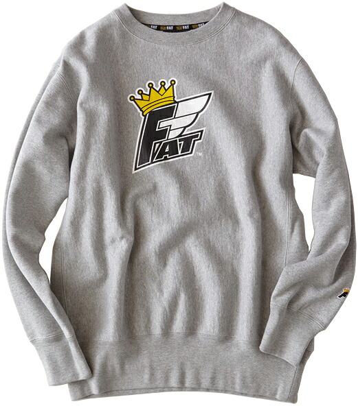 FAT エフ エイ ティー CRU F31420-SW05 SWEAT スウェット CREWNECK クルーネック トレーナー 長袖 TOPS トップス LOGO ロゴ TITCH ティッチ PRESENT プレゼント GIFT ギフト 男女兼用 即日発送 翌日配達 正規品 送料無料
