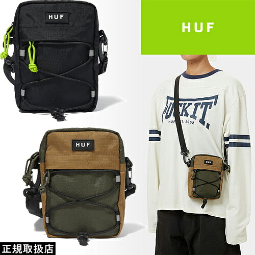 HUF ハフ BOWERY SIDE BAG バワリー サイド バッグ AC00987FA24 SHOULDERBAG ショルダーバッグ 鞄 小物 ACCESSORY アクセサリー LOGO ロゴ street ストリート PRESENT プレゼント GIFT ギフト 男女兼用 人気 即日発送 翌日配達 正規取扱店 正規品 送料無料