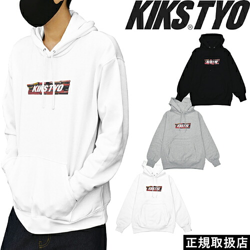 KIKS TYO キックス ティーワイオー OLD BOX LOGO HOODIE オールド ボックス ロゴ フーディー KT2010C-01 PARKA パーカー PULLOVER プルオーバー TOPS トップス 長袖 PRESENT プレゼント GIFT ギフト L XL 男女兼用 人気 即日発送 翌日配達 正規取扱店 正規品 送料無料｜7-SEVEN-