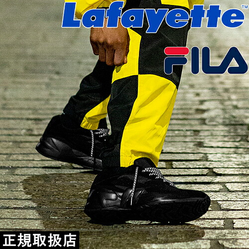 LFYT Lafayette エルエフワイティー Lafayette × FILA MINDBLOWER ラファイエット フィラ マインドブロワー LFT18AWSP003 SNEAKERS スニーカー SHOES シューズ 靴 コラボ 限定 プレゼント ギフト BLACK ブラック 28.5 男女兼用 人気 即日発送 翌日配達 正規取扱店 送料無料