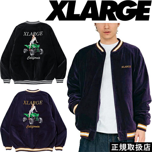 【楽天市場】XLARGE エクストララージ VELOR SOUVENIR JACKET 101231021014 4570055161750 ベロア スーベニア ジャケット OUTER