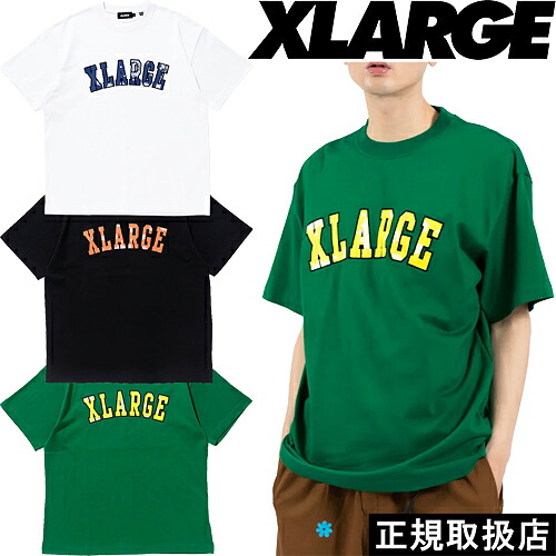 XLARGE エクストララージ BANDANA LOGO S/S TEE 101232011050 バンダナ ロゴ ショートスリーブ ティー Tシャツ 半袖 TOPS トップス ゴリラ スタンダード PAISLEY ペイズリー 西海岸 ウエストサイド WESTSIDE ホワイト ブラック グリーン 正規品 即日発送 翌日配達 送料無料
