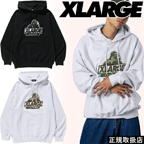 XLARGE エクストララージ SLANTED OG PULLOVER HOODED SWEATSHIRT スランテッド オージー プルオーバー フーデッド スウェットシャツ 101261012003 パーカー フーディー 長袖 ロゴ プレゼント ギフト ストリート 人気 男女兼用 人気 即日発送 翌日配達 公式 正規品 送料無料