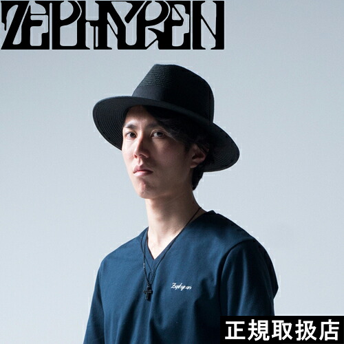 Zephyren ゼファレン WIDE BRIM PANAMA HAT Z16UT04 ワイド ブリム パナマ ハット 帽子 CAP キャップ ACCESSORY アクセサリー 小物 オススメ PRESENT プレゼント シンプル LOGO ロゴ ネイビー ストリート 男女兼用 定番 人気 即日発送 翌日配達 正規取扱店 正規品 送料無料