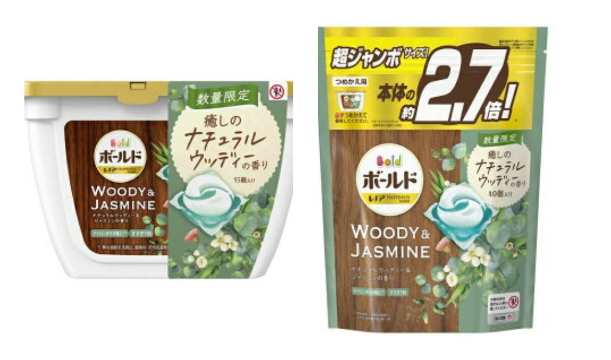 楽天市場 ケース販売 1ケース12個入 P G ボールドジェル 癒しのナチュラルウッディー ジャスミンの香り つめかえ用 530g シェーンコスメ