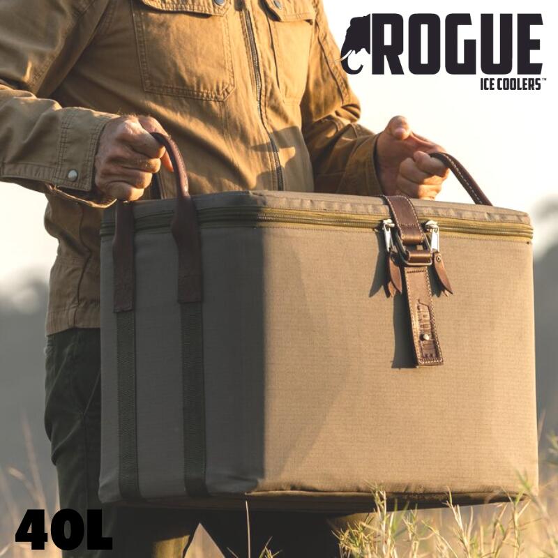 【ROGUE】40L Canvas Cooler ソフトクーラーボックス クーラーボックス BBQ グランピング キャンプ アウトドア 釣り  ソロキャンプ スポーツ 海水浴 ハード おしゃれ 持ち運び 大容量 大型 防水 密閉 断熱 保冷 インナーボックス キャンバス 送料無料 |