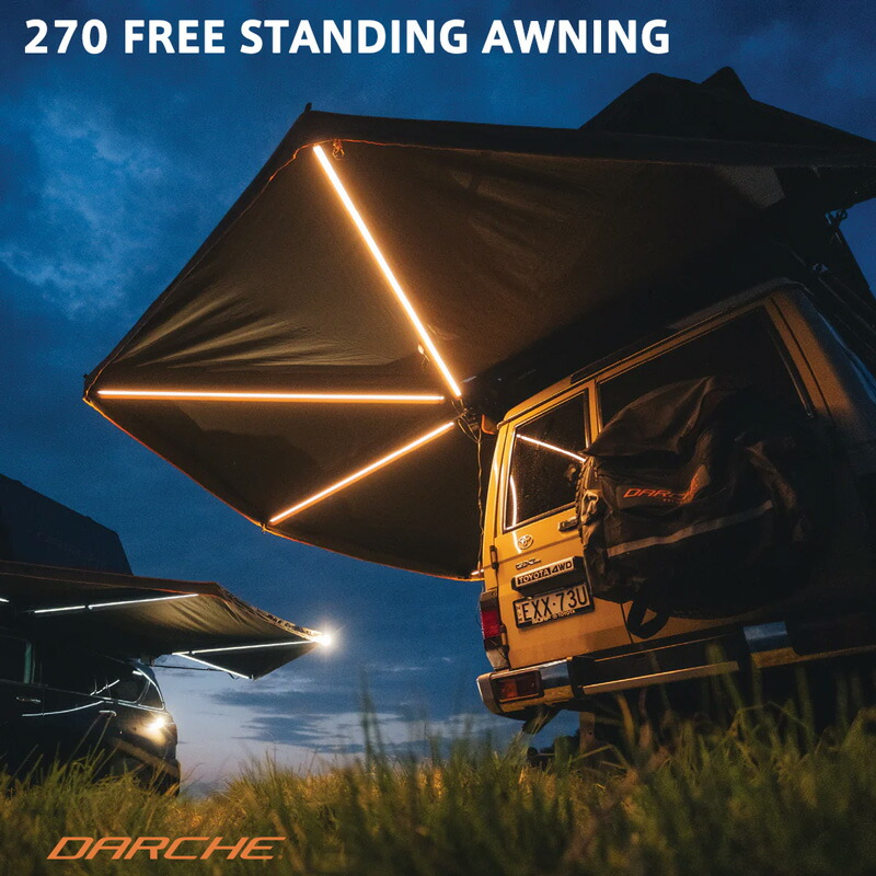 楽天市場】ダーチ DARCHE テント タープ カーサイド ルーフトップ