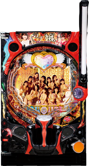 アムテックス  Pラブ嬢～極嬢のハーレム体験～ [1/319ver.] 《非循環機セット》【家庭用電源対応/音量調節可能/玉約500発】【ドアキー/取扱説明書】【実機】【中古パチンコ】【中古ぱちんこ】※飾り部分が別梱包の為2個口発送になります。