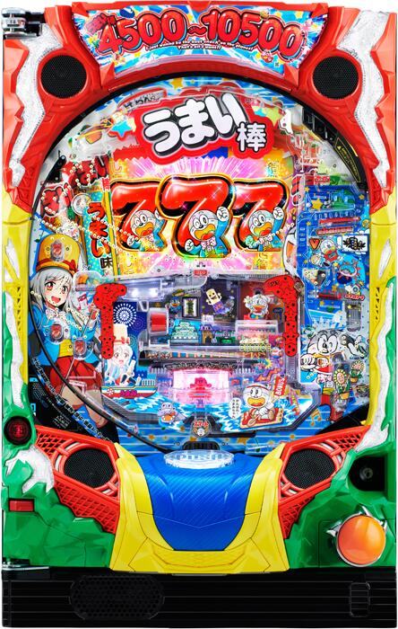 アムテックス　 Pうまい棒4500～10500 《非循環機セット》【家庭用電源対応/音量調節可能/玉約500発】【ドアキー/取扱説明書】【実機】【中古パチンコ】【中古ぱちんこ】