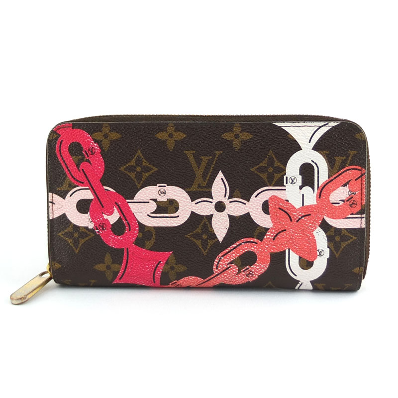ルイ ヴィトン LOUIS VUITTON ジッピーウォレット M41905 ラウンドジッパー長紙入れ モノグラム ベイ レディース 【中古】