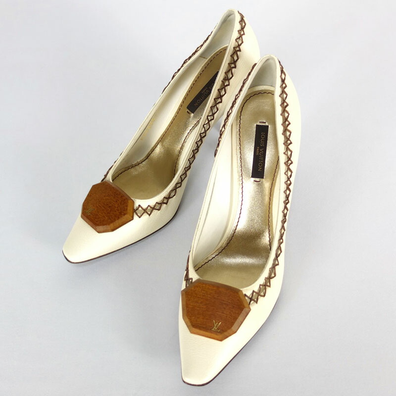 楽天市場】ルイ・ヴィトン LOUIS VUITTON パンプス リボン NQ0036