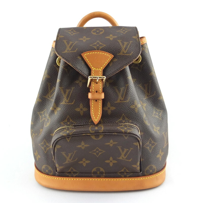 ルイ ヴィトン LOUIS VUITTON ミニ モン掏摸 M51137 背嚢 うしろ側容器に並べる モノグラム レディース 【中古】