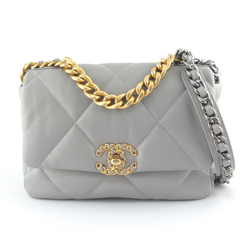 シャネル CHANEL シャネル19 ハンドバック AS1160 チェーン店ショルダーバッグ 子ヒツジひと肌 レディース 【中古】