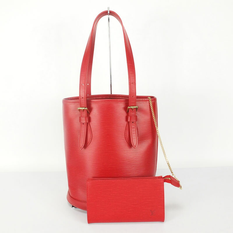 ルイ　ヴィトン　LOUIS VUITTON バケットPM　M5899E　エピ　赤　レディース　バケツ　トートバッグ　【中古】
