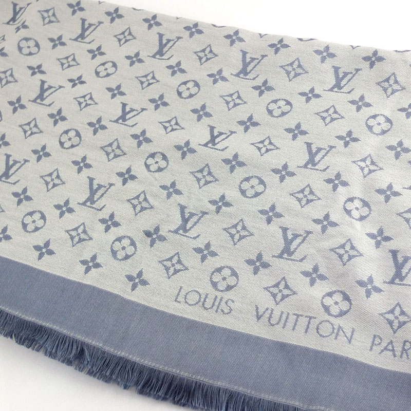 ルイ ヴィトン LOUIS VUITTON ショール モノグラム デニム M71382