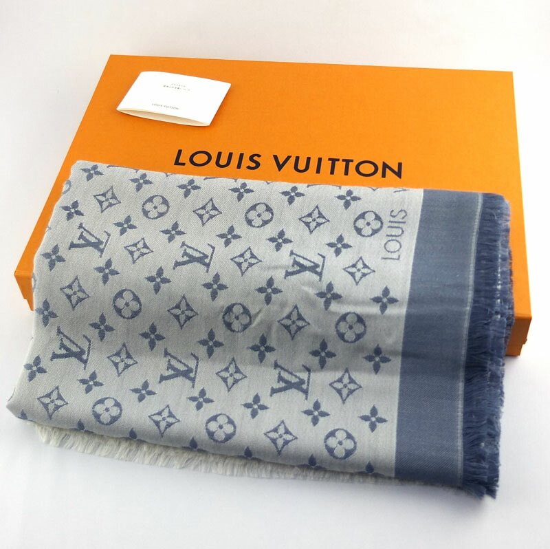 ルイ ヴィトン LOUIS VUITTON ショール モノグラム デニム M71382