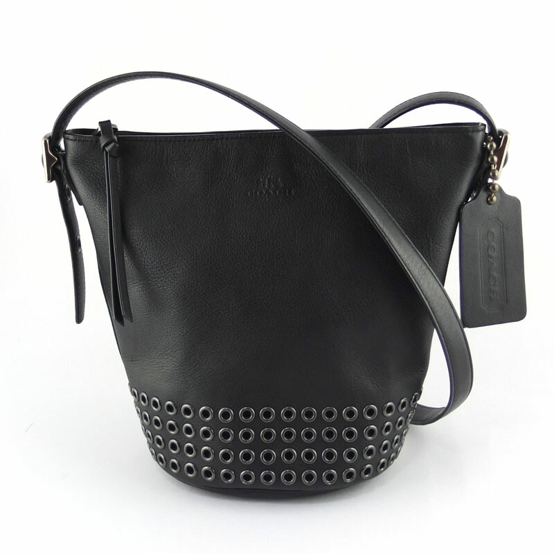 コーチ職 COACH ショルダーバッグ 32386 黒いこと なめし革 レディース 【中古】