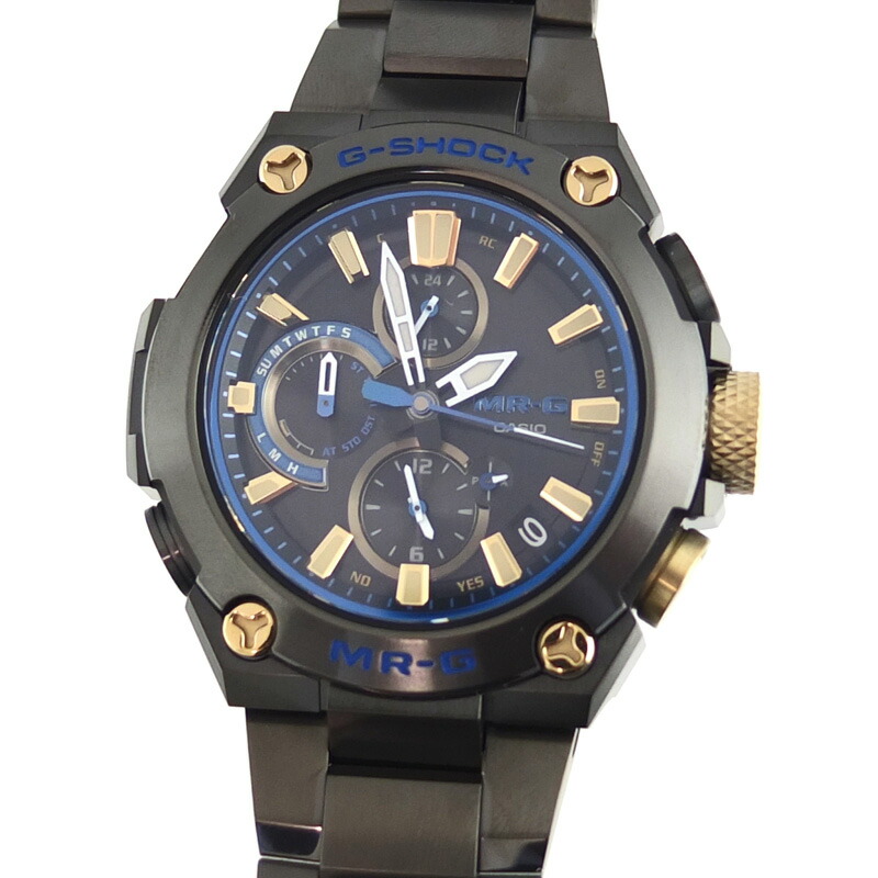 カシオ CASIO Gぼうぜん自失 G-SHOCK MR-G MRG-B1000続きもの 勝色 MRG-B1000BA-1AJR ソーラー電磁波 メンズ 【中古】