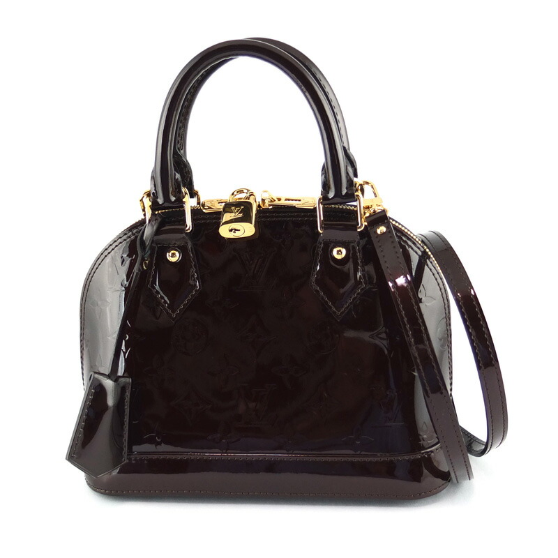 ルイ ヴィトン LOUIS VUITTON アルマBB 2WAY御徒面子 M91678 ハンドバック モノグラム ヴェルニ アマラント レディース 【中古】