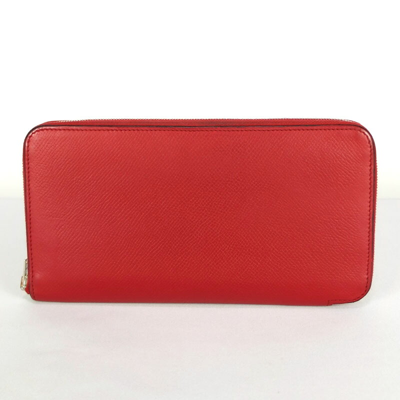 エルメス HERMES アザップロング シルクイン ラウンドジッパー長紙入れ ヴォーエプソン □P目じるし 2012年生み出すこと レディース 【中古】