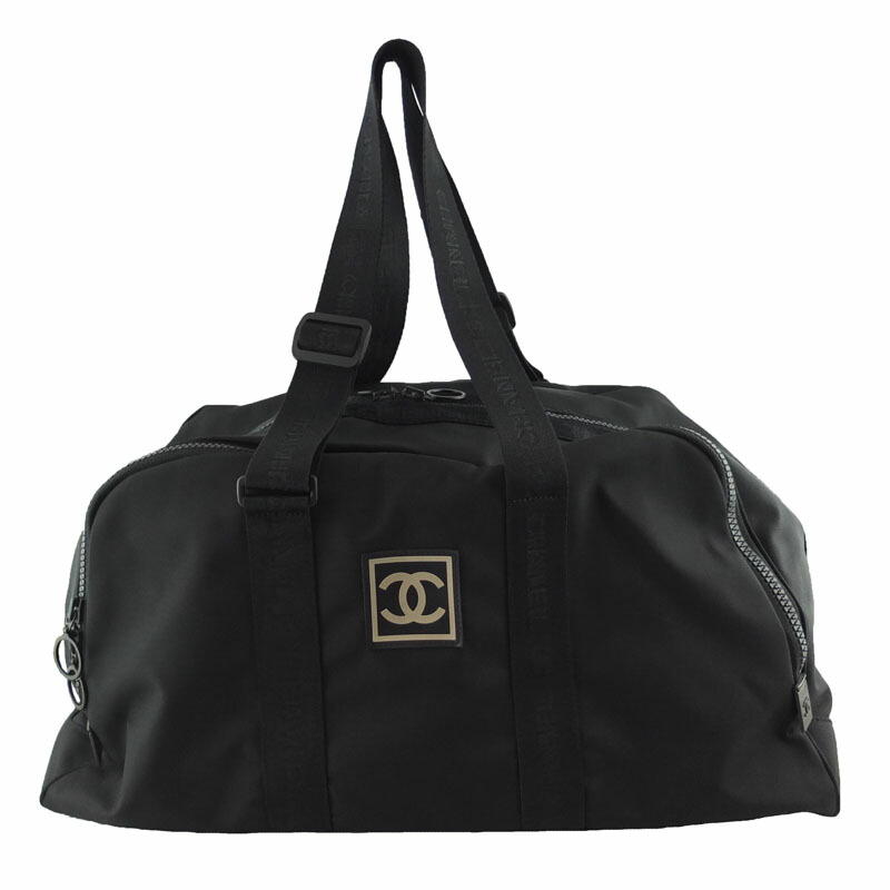 シャネル CHANEL 運動競技生産ライン ボストンバッグ A19976 黒いこと ナイロン 【中古】