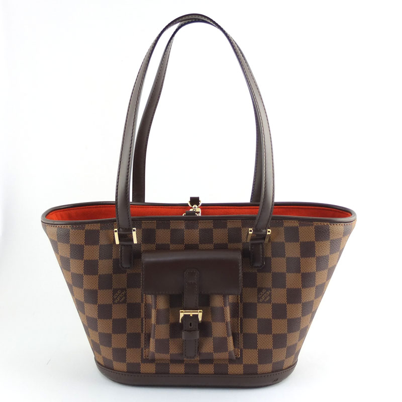 ルイ ヴィトン LOUIS VUITTON マノスクPM N51121 トートバッグ ダミエ エベヌ レディース 【中古】|リポーン 蔵の助