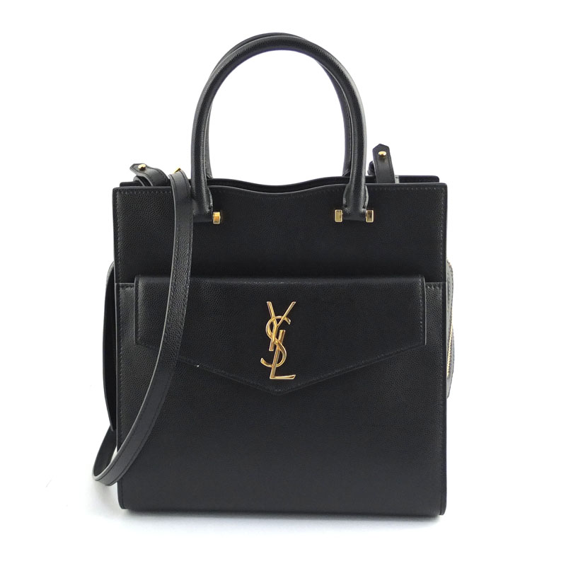 サンローランパリ SAINT LAURENT PARIS 引き上げる町 2WAY御徒面子 561203 ハンドバック 黒いこと ゴールド金具 レディース 【中古】