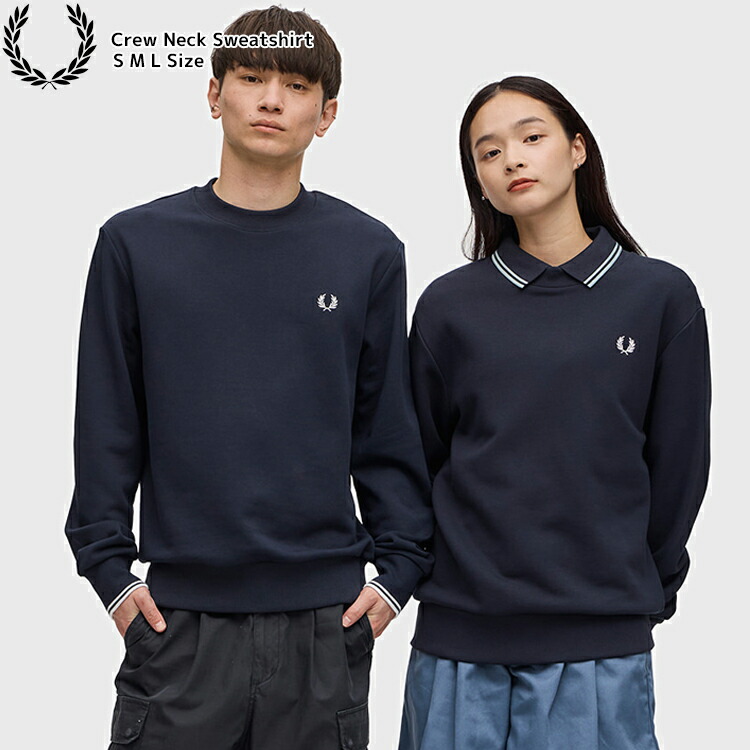 【FRED PERRY 02-05】 Crew Neck Sweatshirt 秋冬新作 FRED PERRYトレーナー スウェット 定番トレーナー メンズ レディース トップス ブランドトレーナー フレッドペリートレーナー 月桂樹 正規品 7bridge プレゼント 春トレーナー