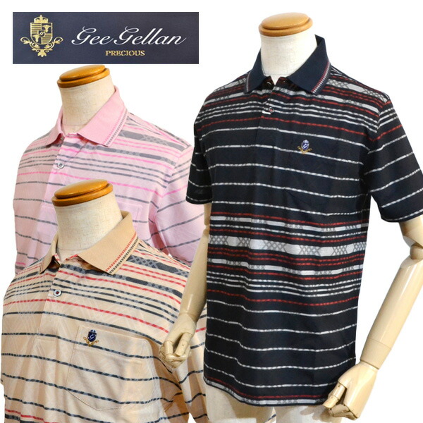 6039円 新作揃え ジーゲラン Geegellan 半袖 ポロシャツ メンズ ブランド 春夏 胸ポケット 涼しい 薄手