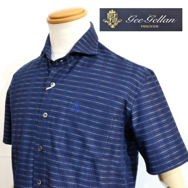 楽天市場 50 Off Sale ジーゲラン Geegellan 半袖 前開き ポロシャツ メンズ ブランド ボーダー 胸ポケット 涼しい 日本製 服 紺 2210 2522 送料無料 Golf Mens Fashion セブンエビス