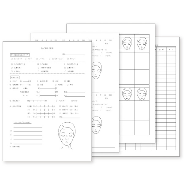 楽天市場 まつげエクステ カウンセリングシート Tecnico B 50枚 カルテ 診断書 説明書 まつ毛エクステ まつエク マツエク E 3 11 2 セブンエステ楽天市場店