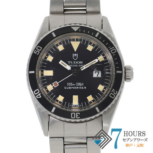 【136175】TUDOR チュードル 9091/0 補欠選手マリーナ デイト 黒いこと文字盤 SS 自動小銃一巻き ウオッチ 時辰儀 WATCH ユニ一発やる【中古】